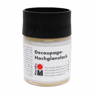 Лак фінішний суперглянцевий, Декупаж, 50мл, Marabu, 114205849