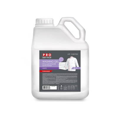 Гель PRO для стирки белых тканей WHITE, 5 л (4шт/ящ) F. 25481900