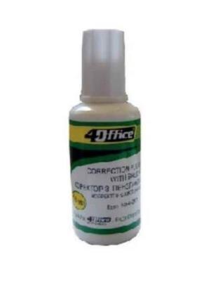 Корректор, 16 мл, с кисточкой, Fluid, 4-364, 4OFFICE (12/576)