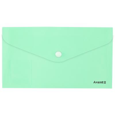 Папка-конверт на кнопці DL, Pastelini, неом'ята, 1414-09-A