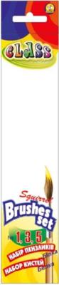 набор кисточек белка, упак-полібег №1,3,5, арт. 7612, CLASS