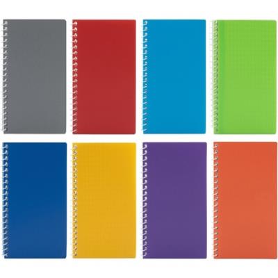 Блокнот з полімерною обкладинкою А6, бокова пружина 80 арк