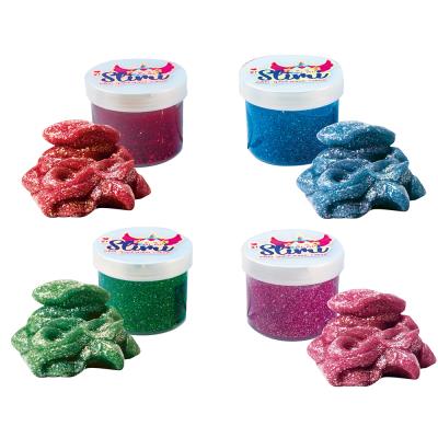 Слайм 71821 (укр) "Mi-mi Slimi" с глиттер - 0.100кг, в ассортименте, в блоке 12