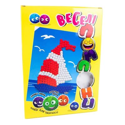 Набір для творчості 30995 (укр.) "Веселі помпони-кораблик". в коробці 30см-21,7см-1,4см