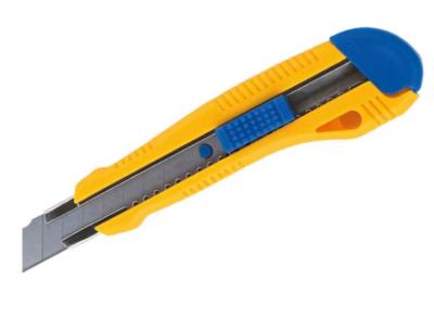 Ніж універсальний Buromax 18мм, металеві направлючі, пластиковий корпус (1/12/144)