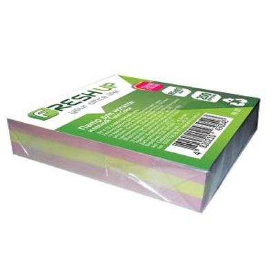 Блок паперу для нотаток 85х85 мм, 200 арк., клеєний, Twin Color  Fresh Up