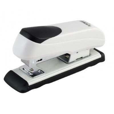 Степлер пластиковий, до 20арк. (скоби №24, 26), сірий