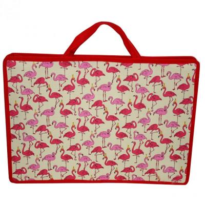 Папка ЧП на молнии ф.А4 "Фламинго", 450 мкм, 340х245 мм