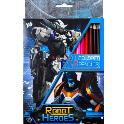 Олівці кольорові 18 кольорів "Robot" 290344