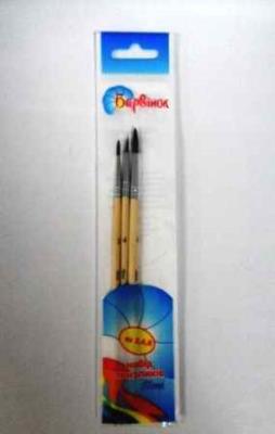 набір пензликів поні, упак.-полібег № 2,4,6, арт. 6-411, БАРВ (1/50)