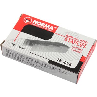 Скоби для степлера Norma 4767, № 23/8, 1000 штук (10/200)