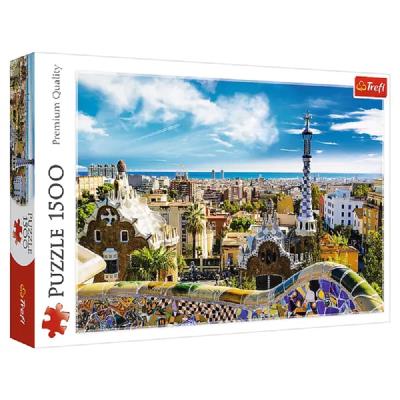 Пазли - (1500 елм.) - "Парк Гуел, Барселона"/Trefl