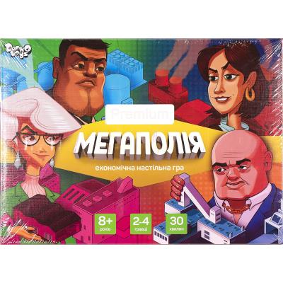 Настольная экономическая развлекательная игра "Мегаполия Premium" укр., G-MP-01-01U