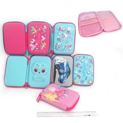 Пенал жосткий, об"ємний, 1 відділення "Асорті", 21*14*4см, мікс, Р3412