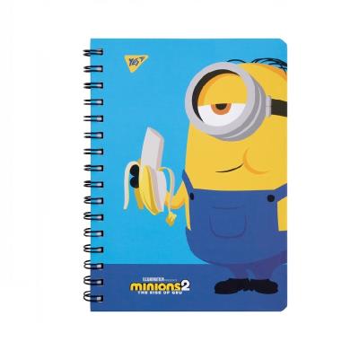 Блокнот YES А5, 80 арк., подв. cпіраль з гумкою  "Minions Banana"