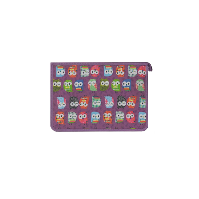 Папка на блискавці формат А5 "Сови", 450 мкм, 270х190 мм (1/20)