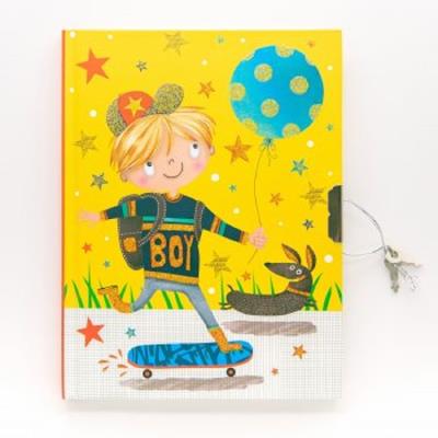 Блокнот дитячий на замочку  178x133mm, 70g, 56 л, Скейт