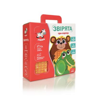 Игра настольная из древесины "Мозаика. Звiрята" ZB2002-05