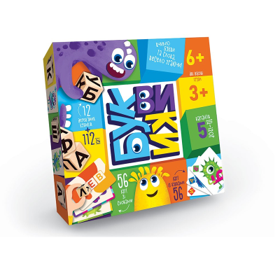 Развлекательная игра "Буквикы" укр