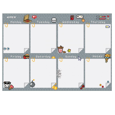 Планер настінний на тиждень,  А3, Pixel, К22-473-1