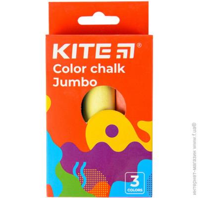 Крейда кольорова Jumbo, 3 кол. Kite Fantasy