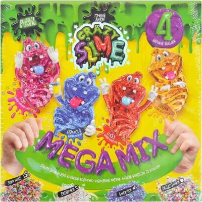 Безпечний освітній набір для проведення дослідів "Crazy Slime" 4в1