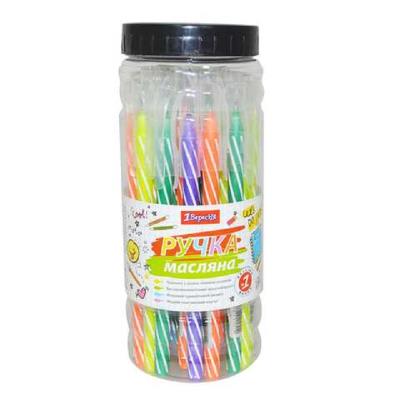 Ручка 1Вересня кульк/масл "Spin 6" 0,6 мм, синя