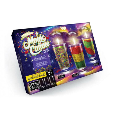Набір креативної творчості "MAGIC CANDLE CRYSTAL" парафінові свічки з кристалами (1/5)
