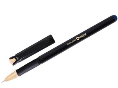 Ручка гелева OPTIMA FINANTIAL 0,5 мм, пише чорним, O15637-01 (1/12/144/1728)