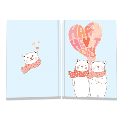 Блокнот TM Profiplan "Sweet love note" bears, А6, 40 сторінок, клітинка (1)
