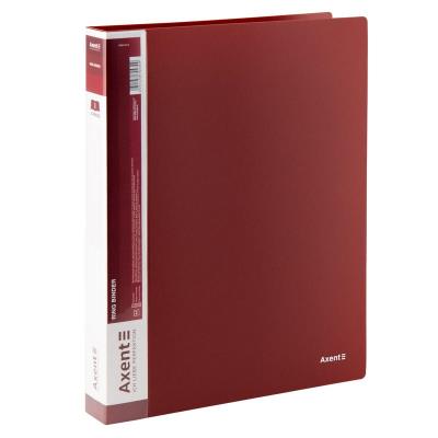 Папка на 4-х кольцах, 35 мм, бордовая, 1208-04-A (1/60/120)