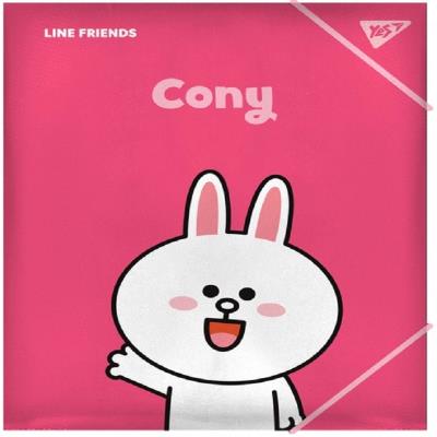 Папка YES A4 на гумці "Line Friends.Cony"
