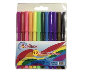 Фломастеры Барвинок, Радуга, 5-102, 12 цветов