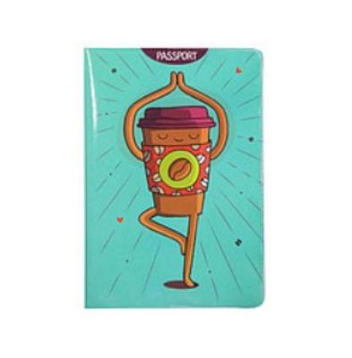 Обложка ПВХ з надписью для Паспорта Passport Coffe