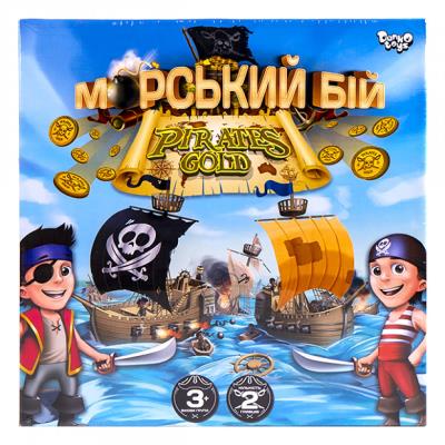 Настольная развлекательная игра "Морской бой. Pirates Gold" рус