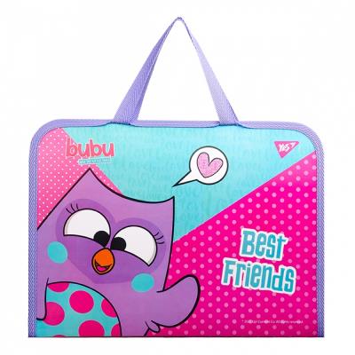 Папка-портфель YES FC на блискавці з тканинними ручками "Bubu" 491873 (1/12/48)