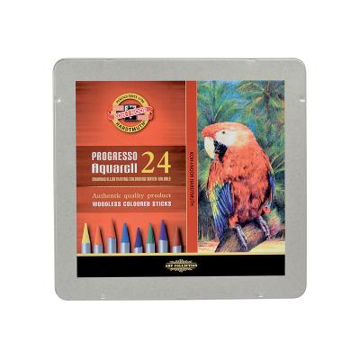 Карандаши цветные, акварельные, бездеревные, 24 цв., Progresso, 8784 (1/24)