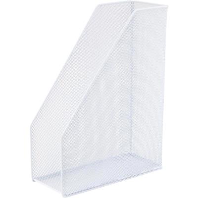 Лоток для документів, вертикальний, розмір 100x250x320 мм, металевий, білий, 2120-21-A (1/24)