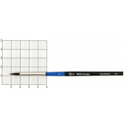 Білка кругла, 211, №1, к.р. пензель ROSA Studio (1)