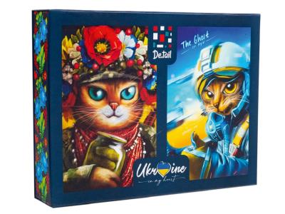 Пазли "Кішка воїн& Привид Києва (2 в 1)"  DT500-09
