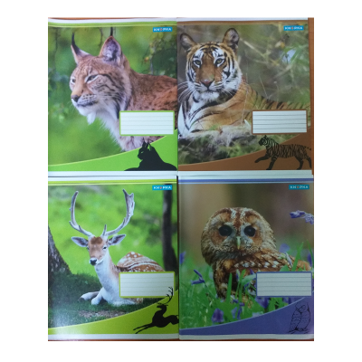 Тетрадь общий Knopka, 48 листов, клетка, The wild nature, 16/192, 00031