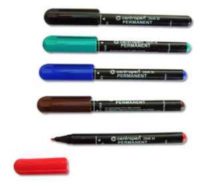 Маркер 1.0 мм, синий, Permanent, 2846 (10/1000)