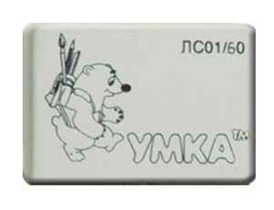 Гумка комбінована Умка, ЛС01/60 (60/3000)
