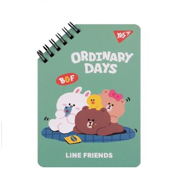 Блокнот YES 95х145 мм, 60 арк., подв. cпіраль "Line Friends" Ordinary days