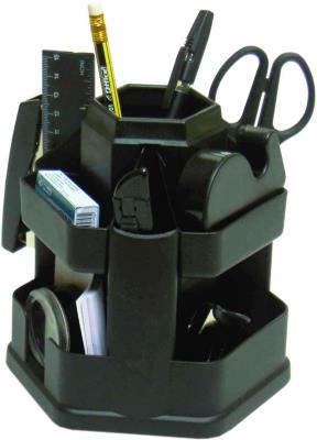 Набір настільний 4-416, 4Office, на 16 предметів, обертається, чорний (1/24)