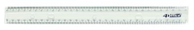 Лінійка 4Office, 30см, пластикова, прозора (60/600)