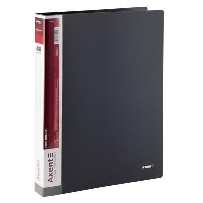 Папка на 4-х кільцях, 35 мм, сіра, 1208-03-A (1/60/120)