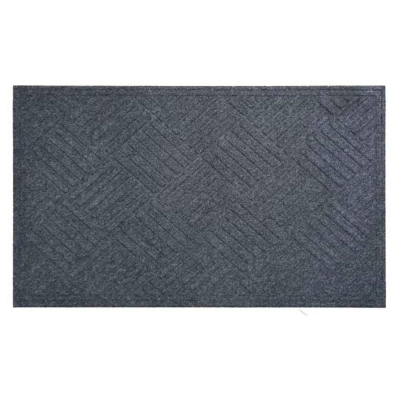 Коврик бытовой текстильный К-501-1, серый, 40х60 см