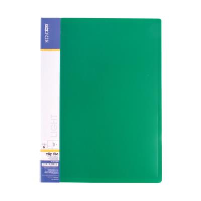 Папка А4 с прижимом Economix CLIP B Light, зеленая