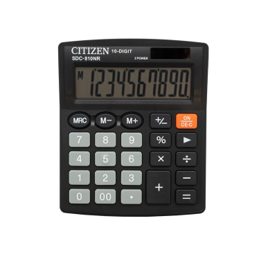 Калькулятор CITIZEN SDC-810NR, 10 розрядний, 124 x102 x25 мм